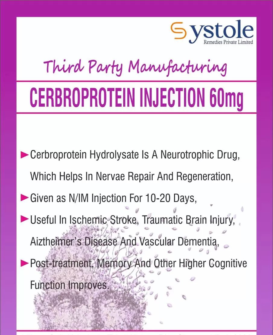 third party manufacturing cerbroprotein injection