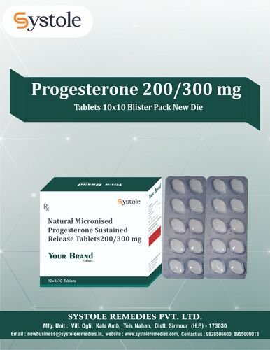 Progesterone 200mg Tablet Manufacturers in India