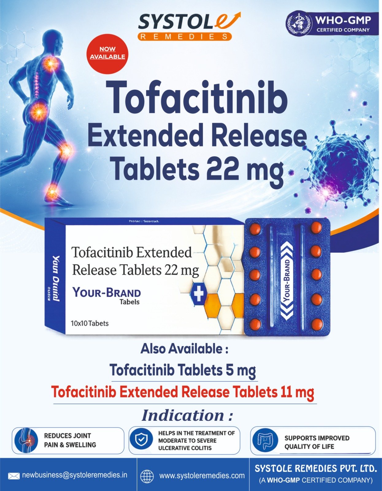 Tofacitinib 22 mg tablets